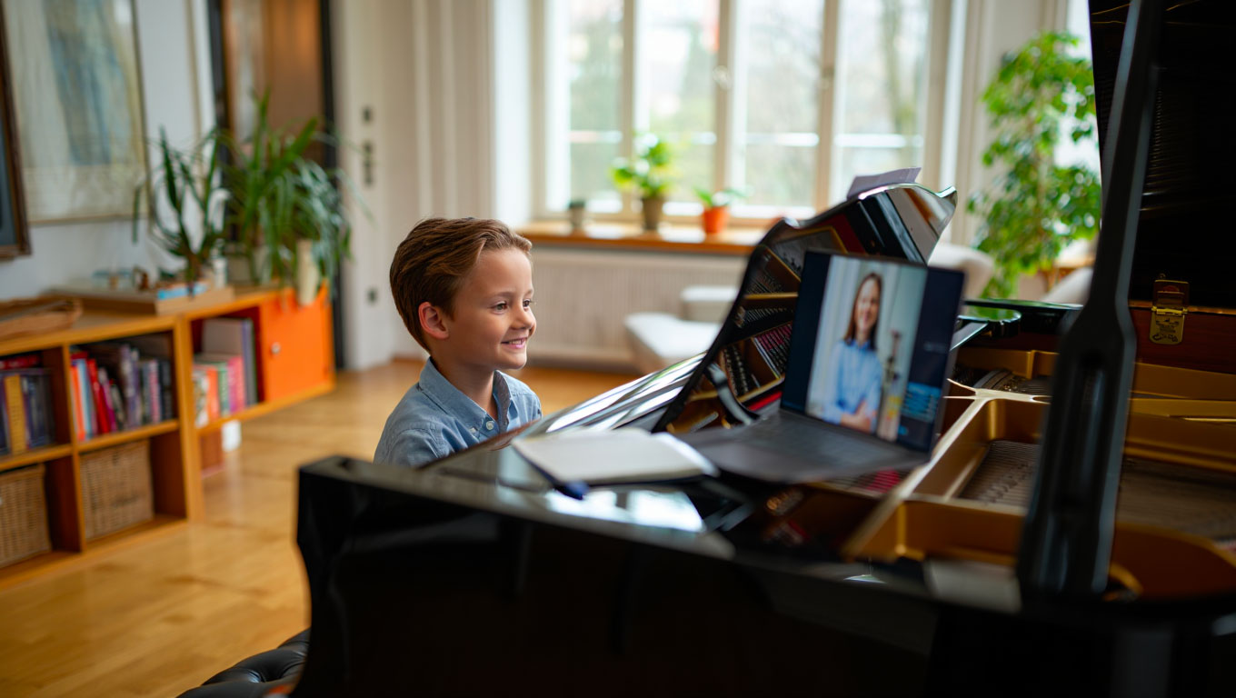 Cours de piano en ligne pour enfants en Autriche
