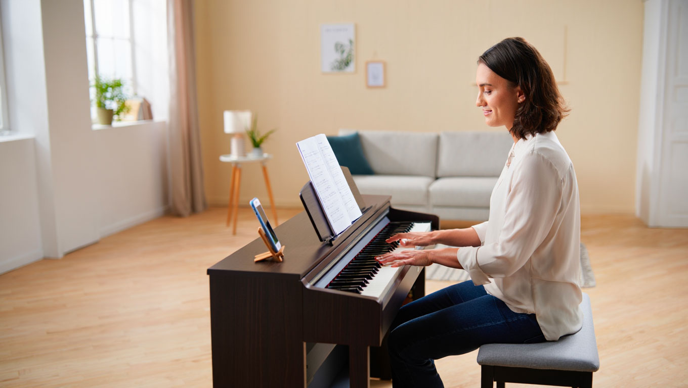 Cours de piano en ligne pour adultes en Europe