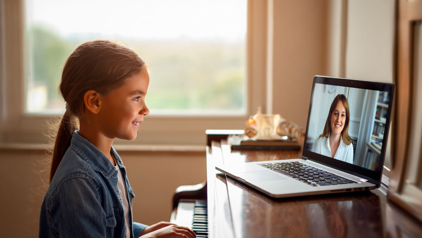 Online piano lessons for children in Ireland