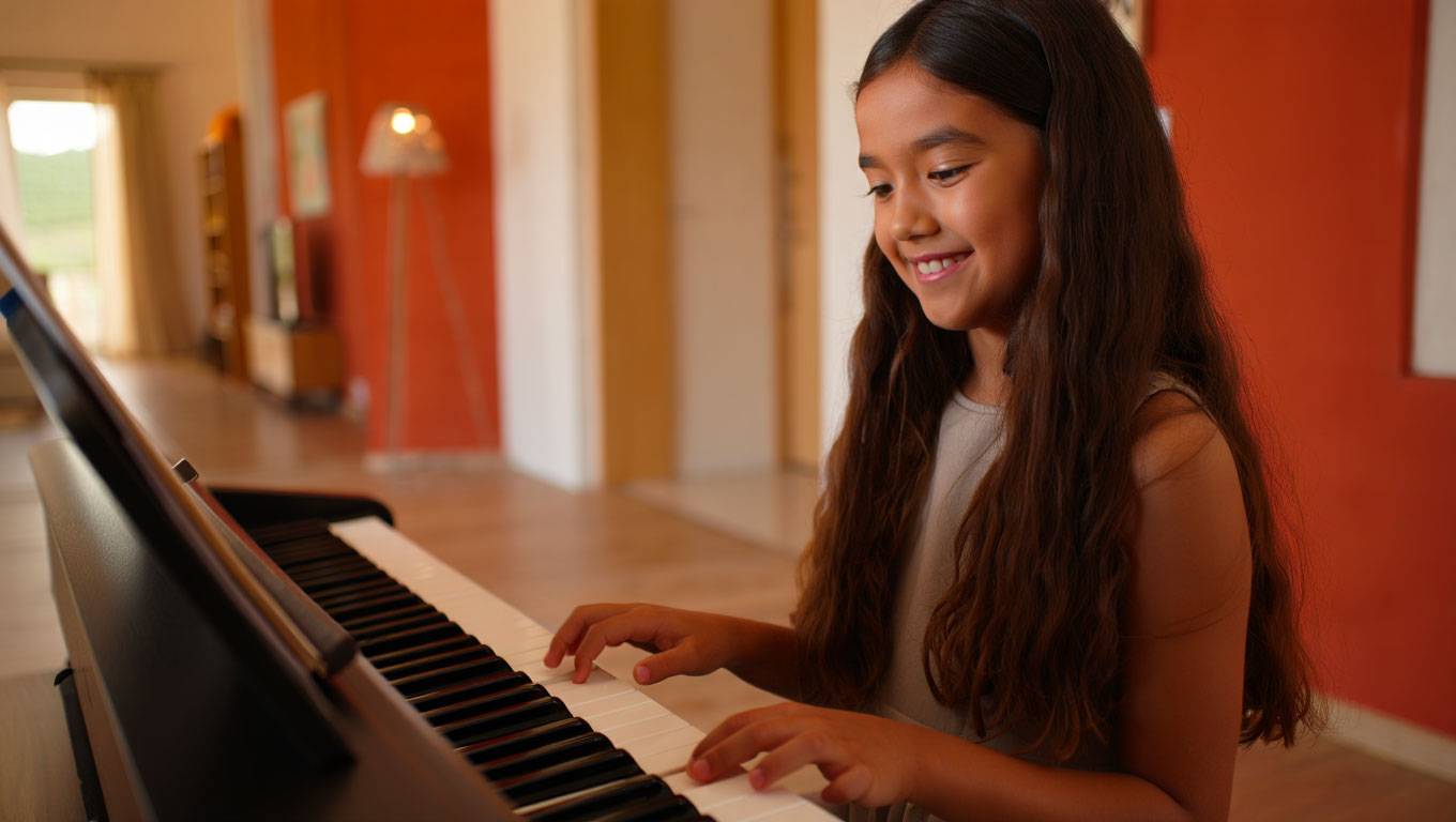 Online piano lessons for children in Spain