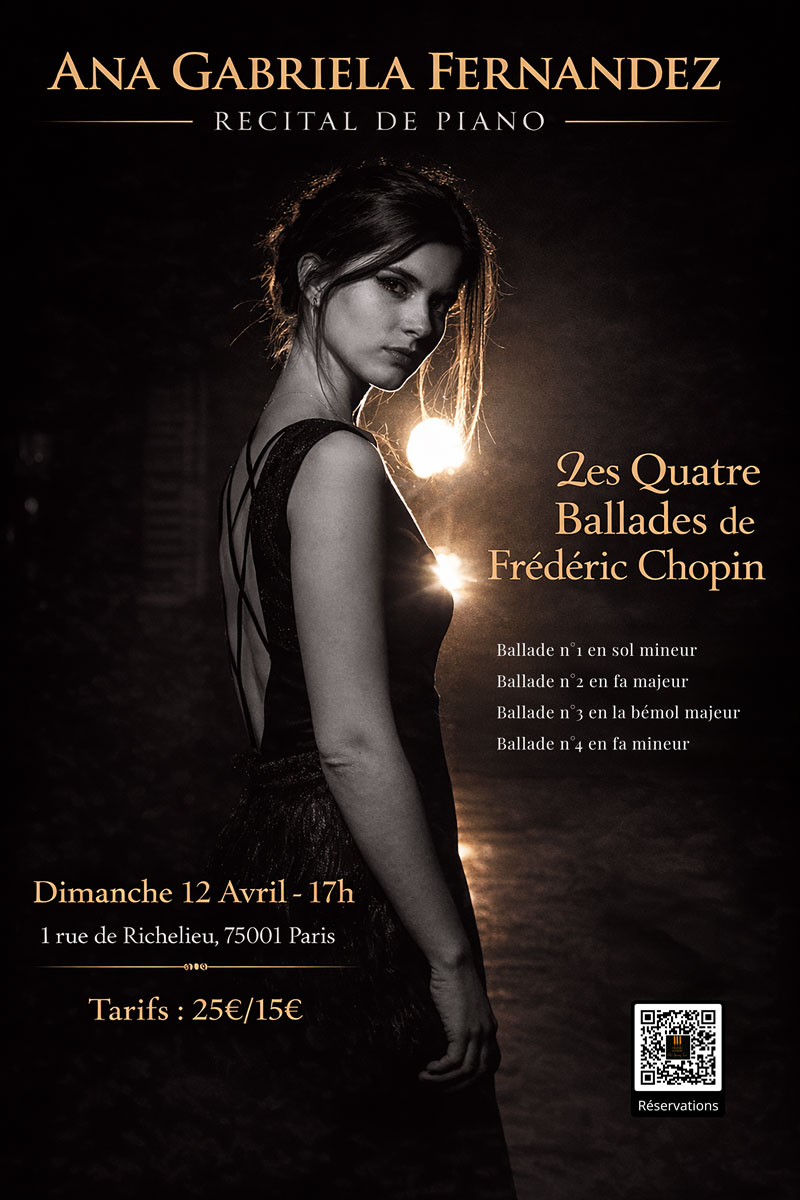 Affiche du concert d’Ana Gabriela Fernández