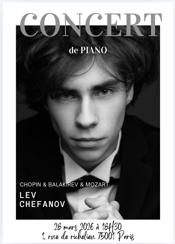 Poster for Lev Chefanov's recital