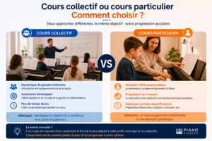 Cours collectif individualisé et cours particulier de piano pour enfants chez Piano Académie