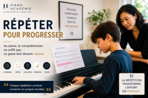 répéter au piano est essentiel.