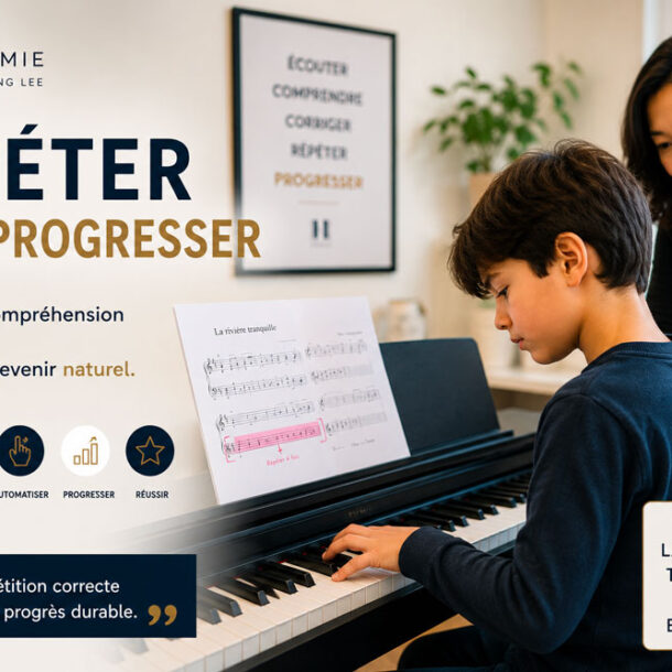 répéter au piano est essentiel.