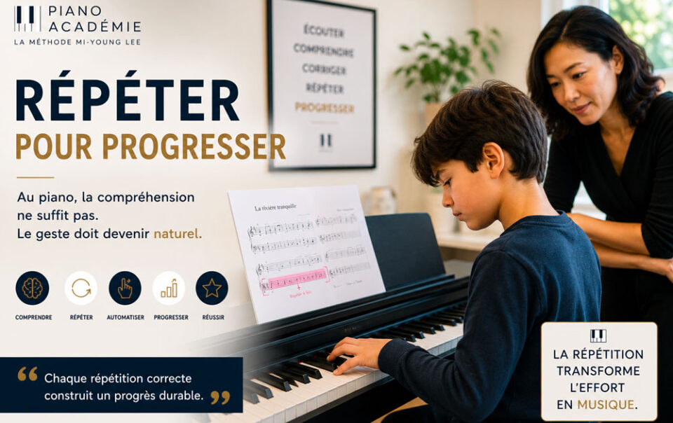 répéter au piano est essentiel.