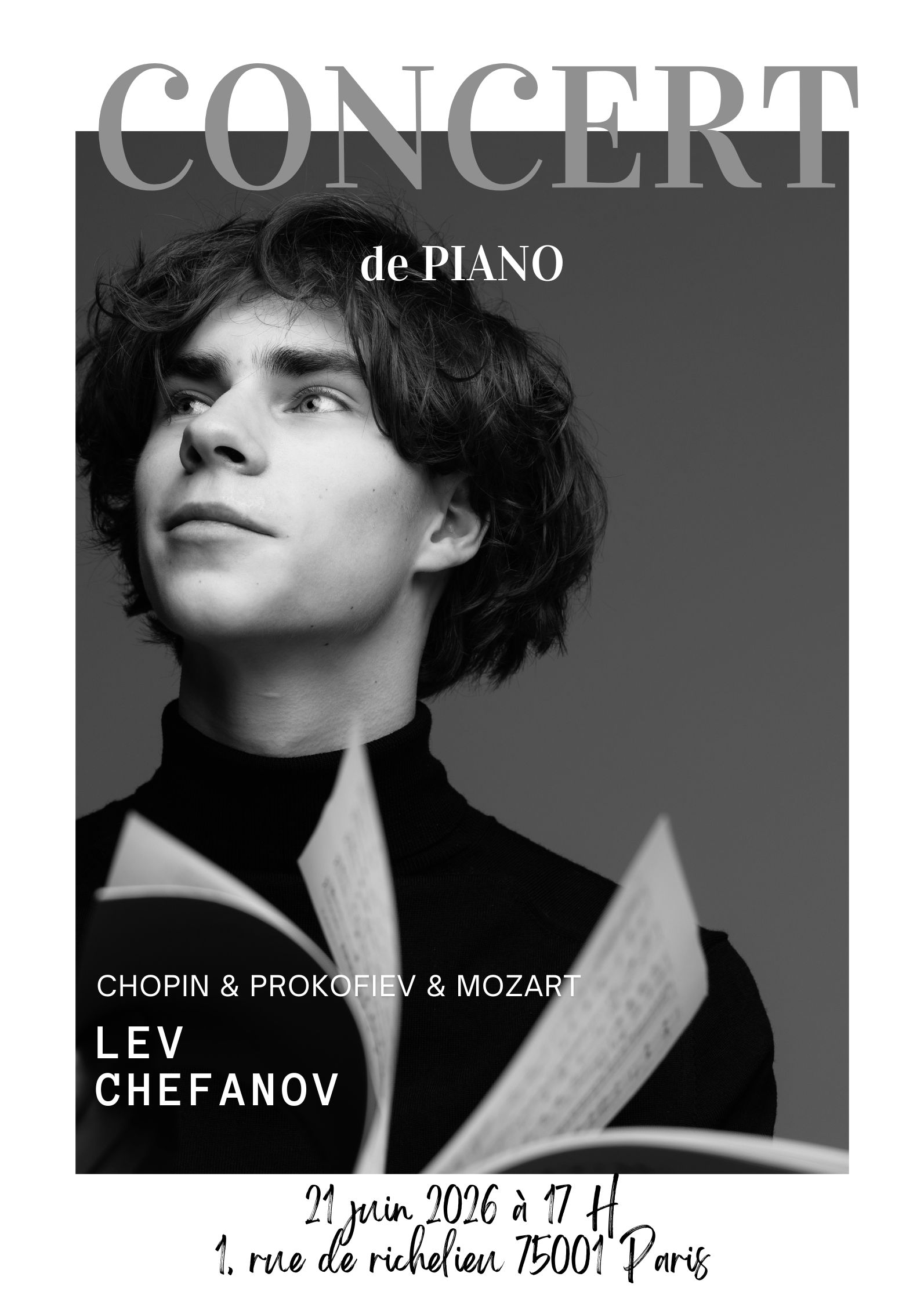 Affiche du concert de Lev Chefanov