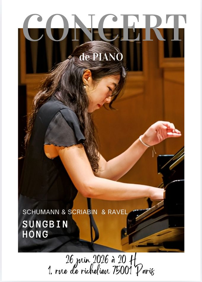 Récital de piano de Sung Bin HONG à Piano Académie